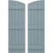 Ekena Millwork Americraft 5-Board (3 Batten) Wood Joined Board-n-Batten Shutters w/Ellipt Top, ARW401BE518X77SBH, PR ARW401BE518X77SBH - alternate 1